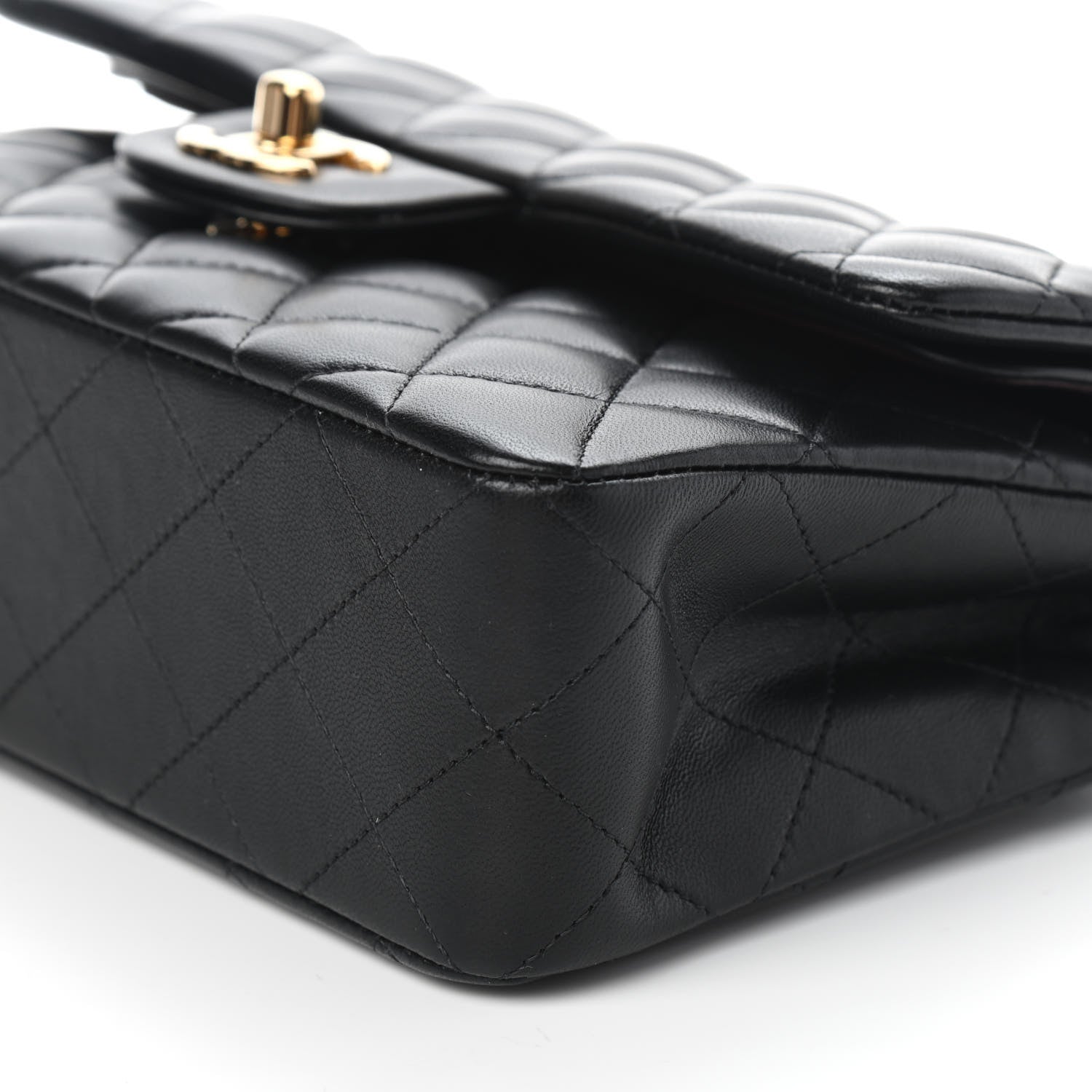 Chanel Lambskin Quilted Small Double Flap Black 8 of 8