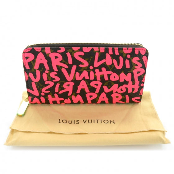 Monogram Graffiti Zippy Wallet Fuchsia