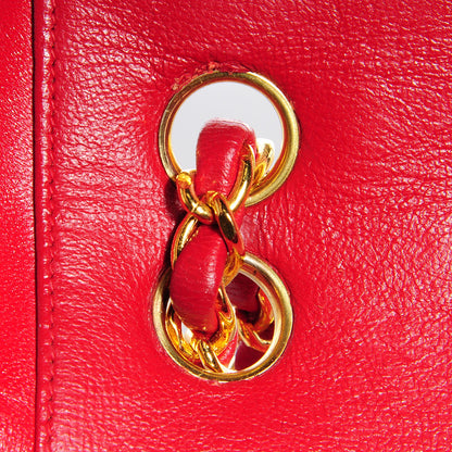 Chanel Lambskin Medium Single Flap Red 21 of 24