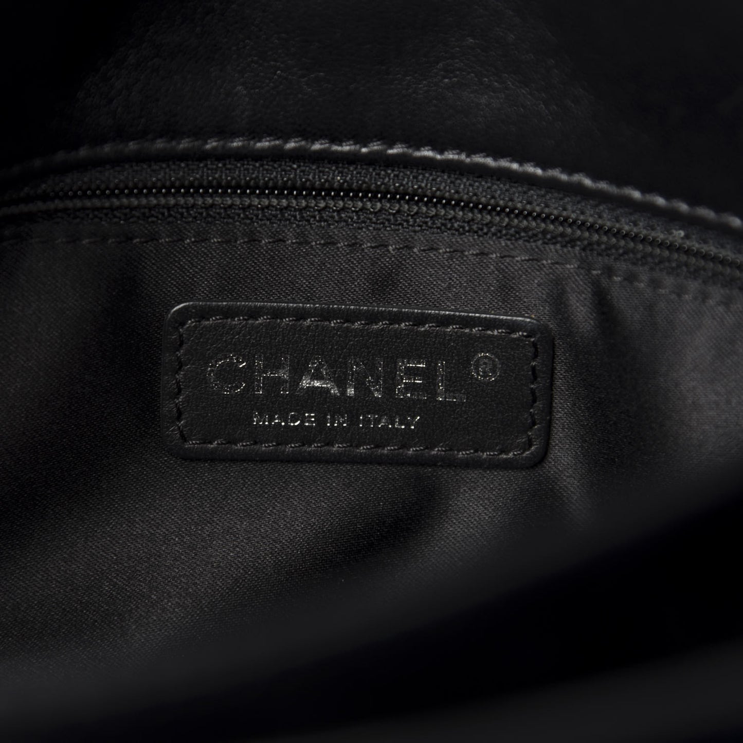 Lambskin Quilted Jumbo 3 Flap Black