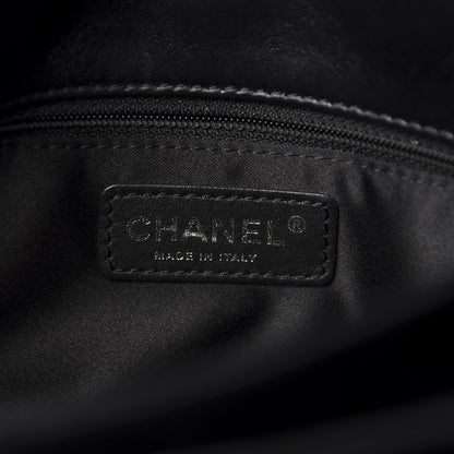 Chanel Lambskin Quilted Jumbo 3 Flap Black 11 of 14