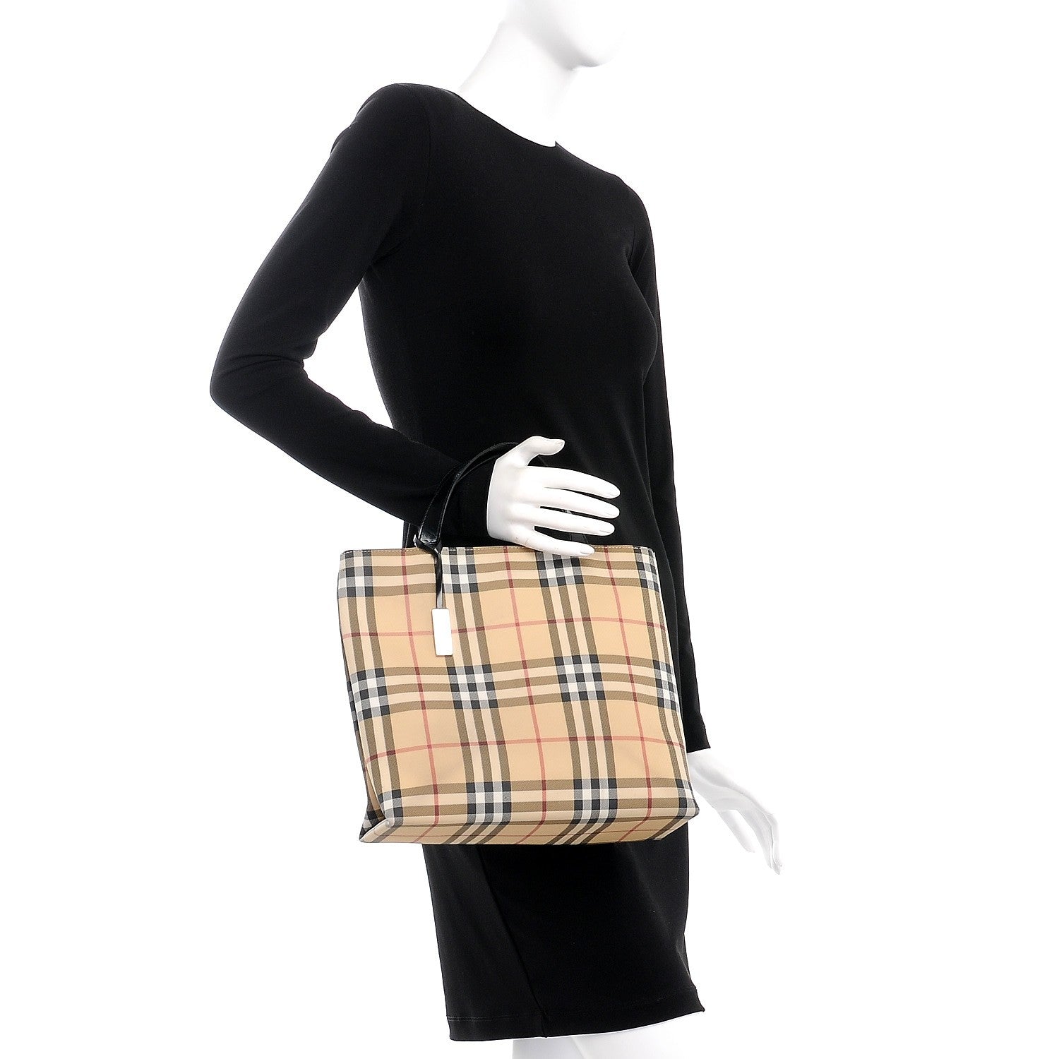 Burberry House Check Medium Tote Black 2 of 8