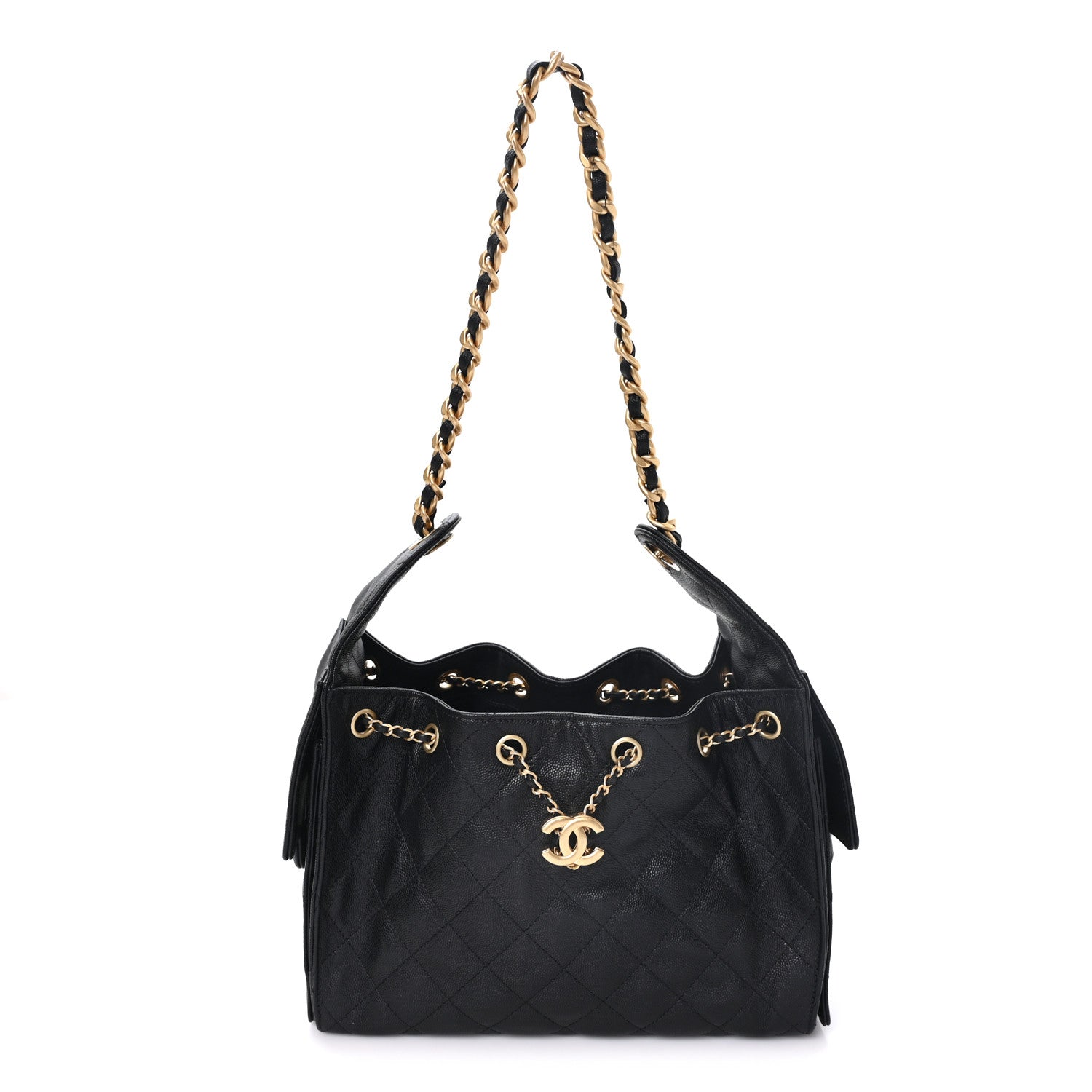 Chanel Caviar Quilted Small Chanel 25 Handbag Black 1 of 10