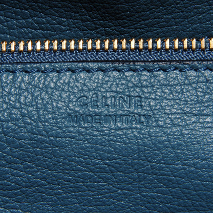 Celine Grained Calfskin Tie Knot Small Tote Denim 6 of 9