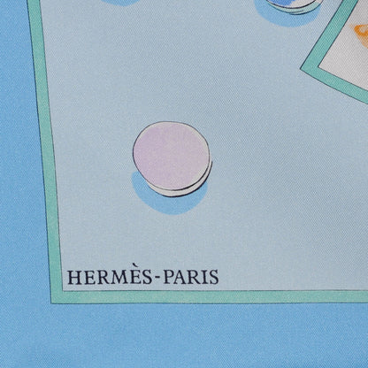 Hermes Silk Le Jeu des Petits Bonheurs Scarf 90 4 of 6