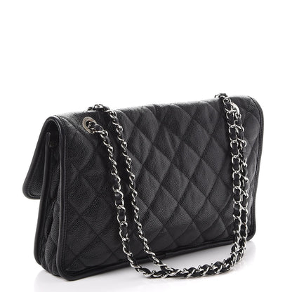 Chanel Caviar Quilted Large French Riviera Flap Black 4 of 13