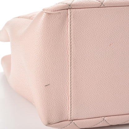 Chanel Caviar Quilted Grand Shopping Tote GST Light Pink 12 of 16