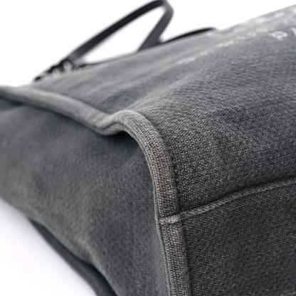 Chanel Canvas Mini Deauville Tote Dark Grey 9 of 15