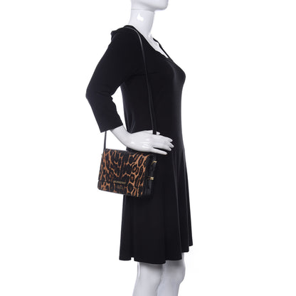 Burberry Calfskin Leopard Small Grace Bag Black 2 of 9