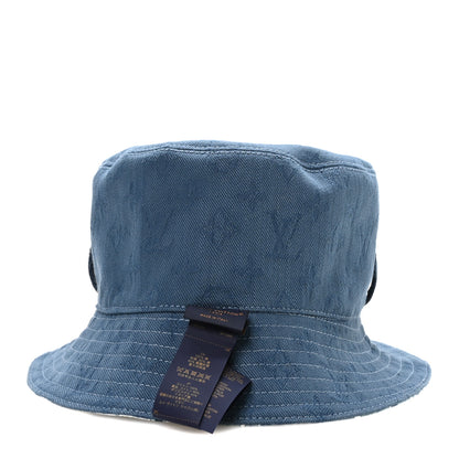 Louis Vuitton Cotton LV Play Monogram Aquagarden Reversible Bucket Hat Blue 11 of 14