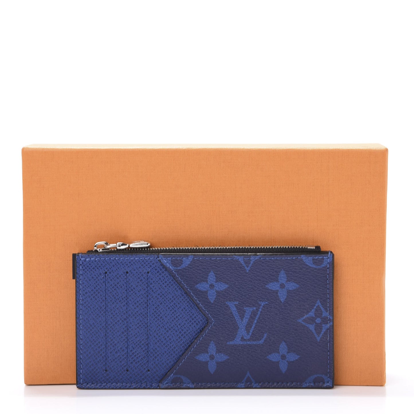 Monogram Taiga Coin Card Holder Cobalt