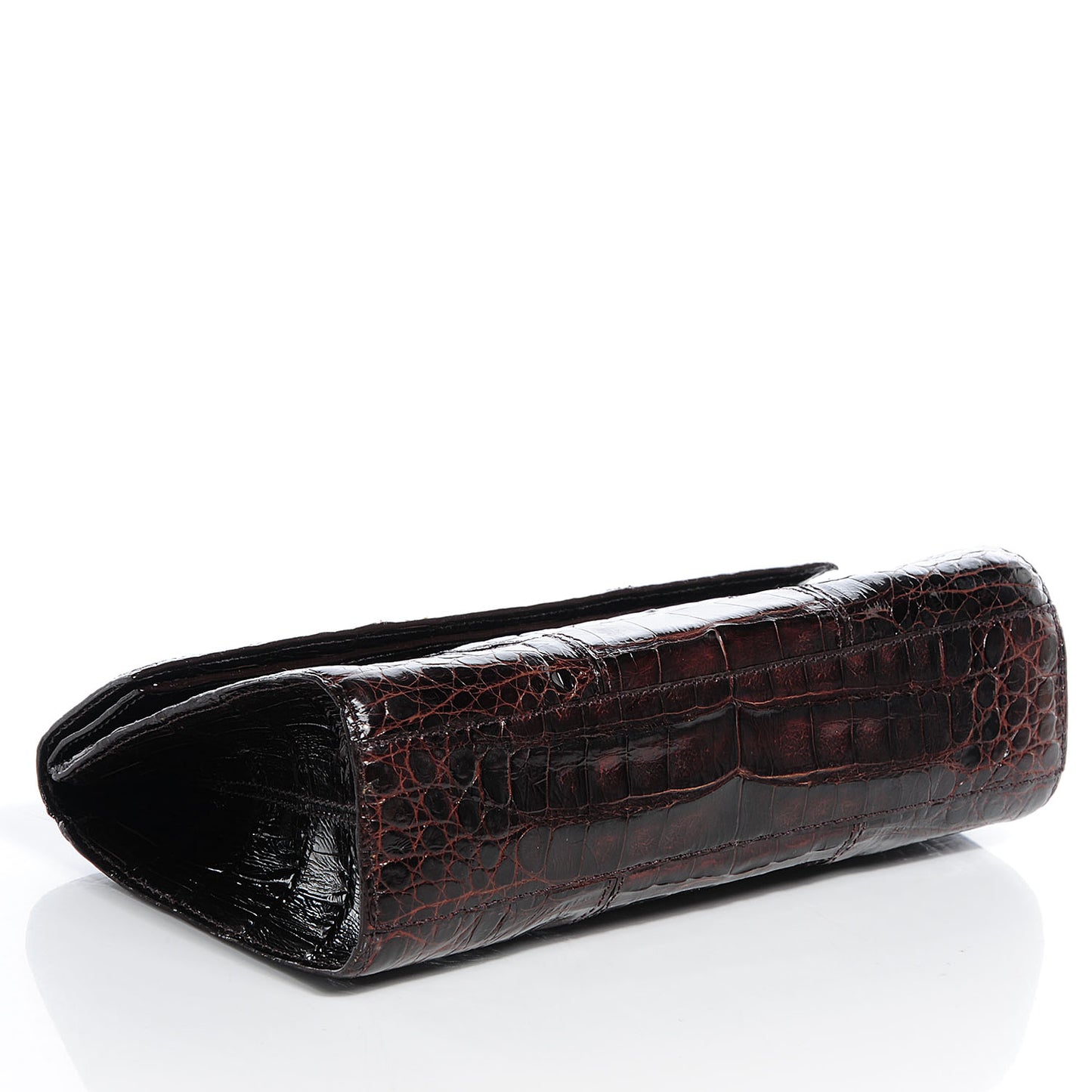 Crocodile Clutch Chocolate