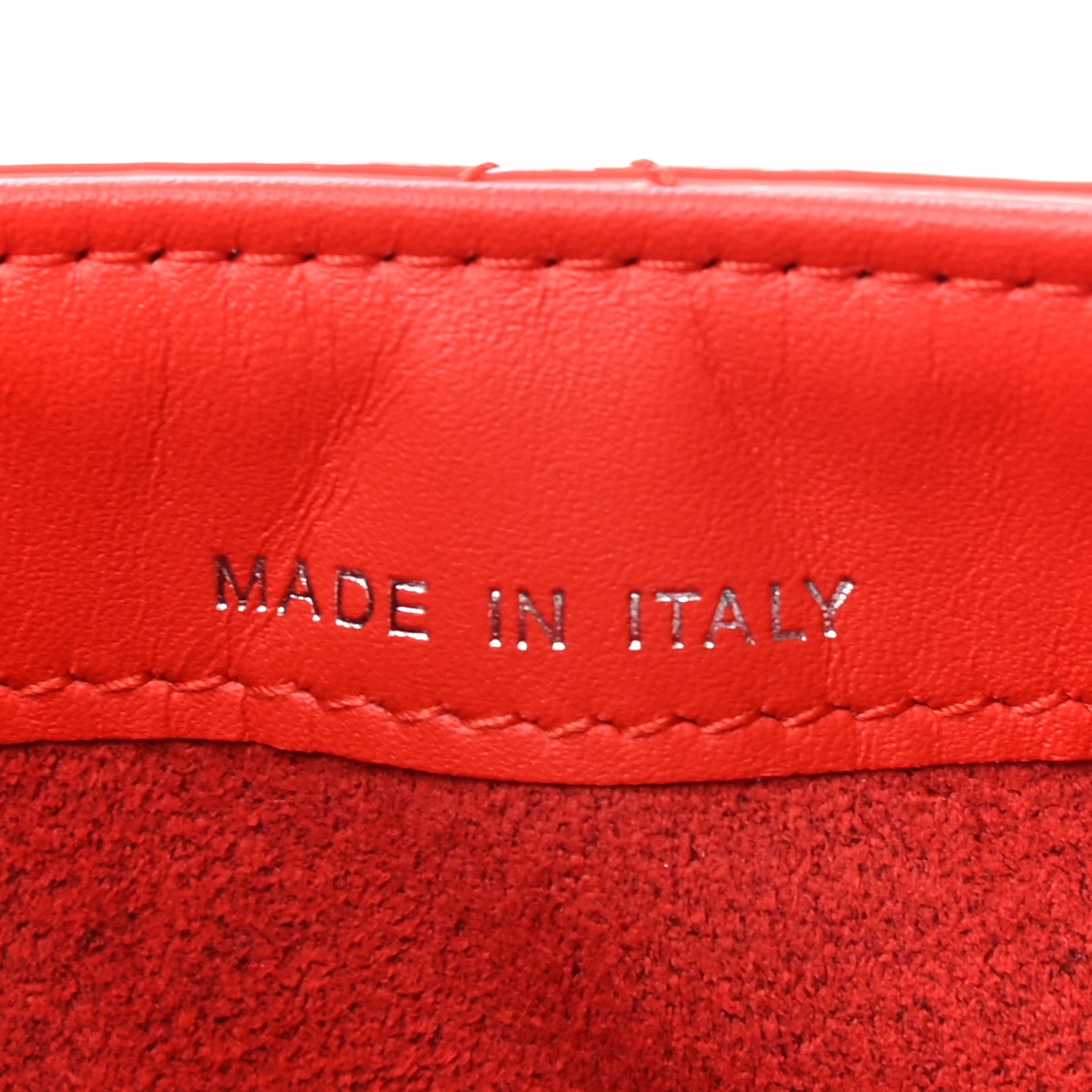 Chanel Patent Quilted Mini Phone Holder Clutch Red 8 of 8