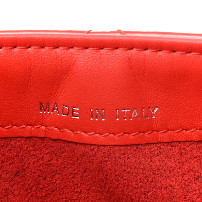 Chanel Patent Quilted Mini Phone Holder Clutch Red 8 of 8