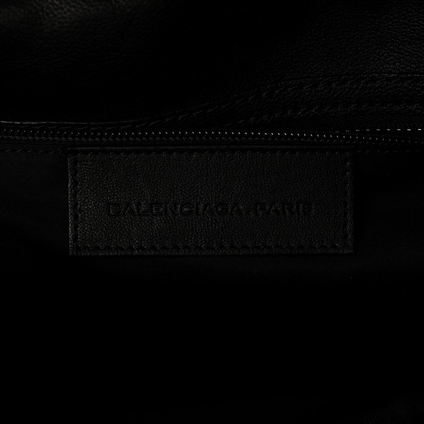 Agneau Silver Hardware Duffle Carry On Travel Bag Black