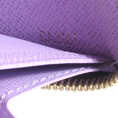 Louis Vuitton Damier Ebene Illustre Zippy Wallet Violet 4 of 9