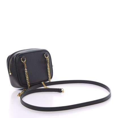 Saint Laurent Grain De Poudre Matelasse Monogram Baby Lou Camera Bag Black 3 of 11
