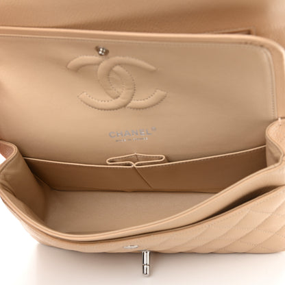 Chanel Caviar Quilted Medium Double Flap Beige Clair 4 of 10