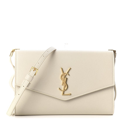 Saint Laurent Grain de Poudre Mini Uptown Crossbody Bag Porcellana 1 of 7