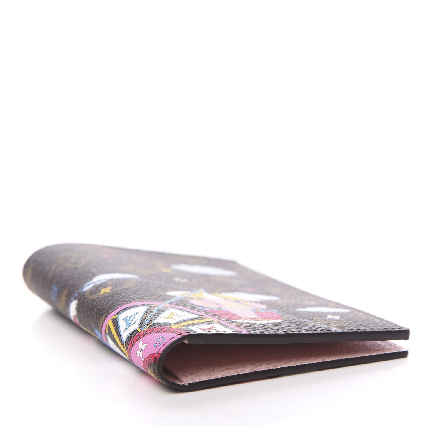 Monogram 2020 Christmas Animation Big Wheel Passport Cover Rose Ballerine