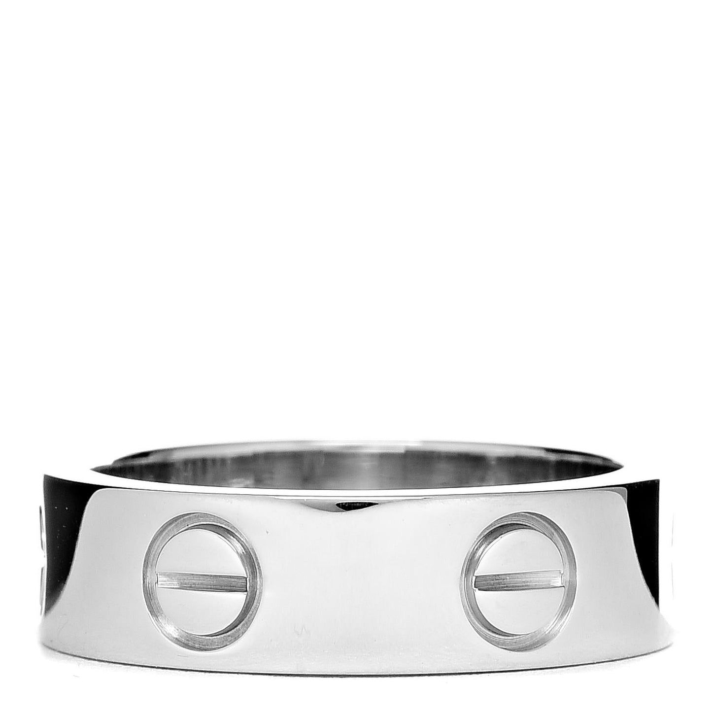 18K White Gold 5.5mm LOVE Ring 51 5.75
