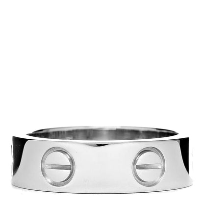Cartier 18K White Gold 5.5mm LOVE Ring 51 5.75 3 of 4