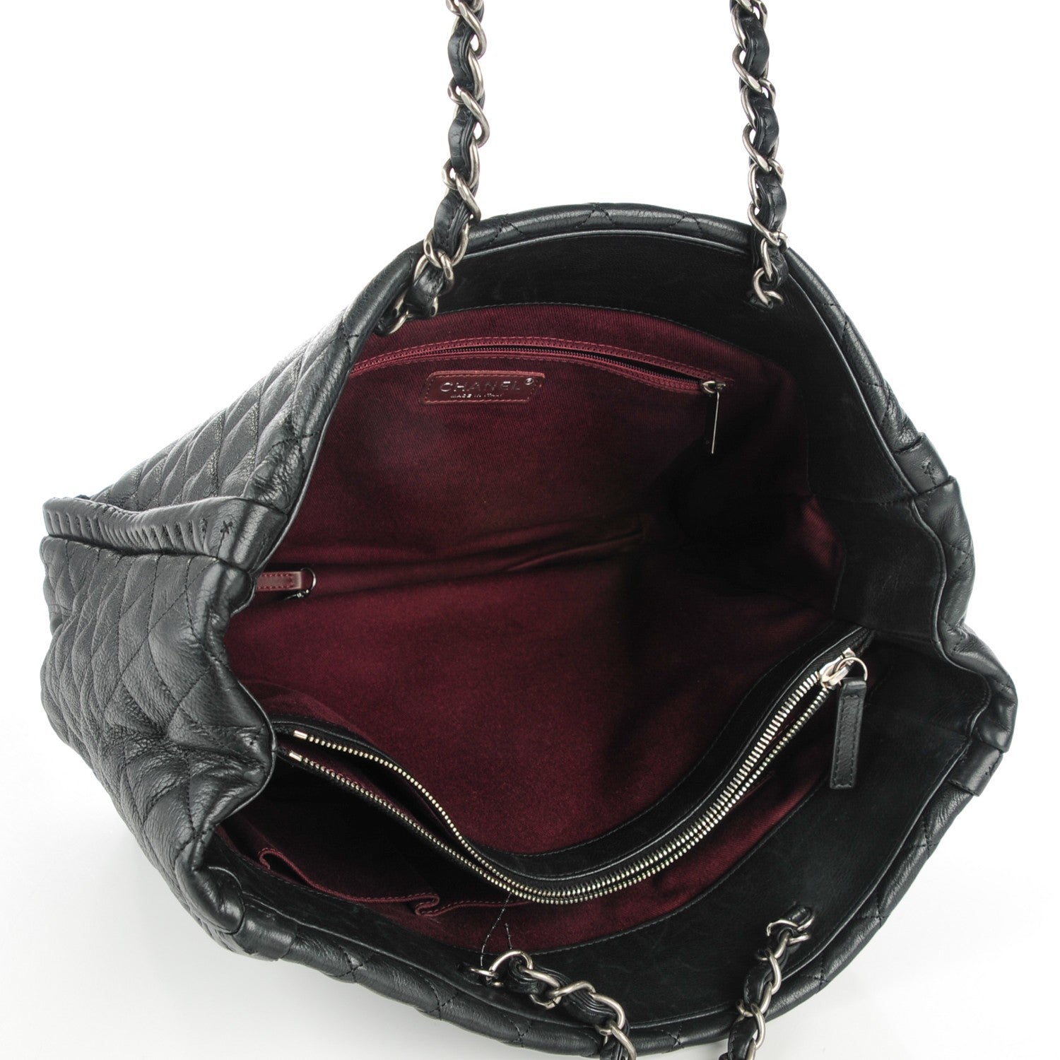 Chanel Calfskin Quilted Large Istanbul Tote Black 5 of 7