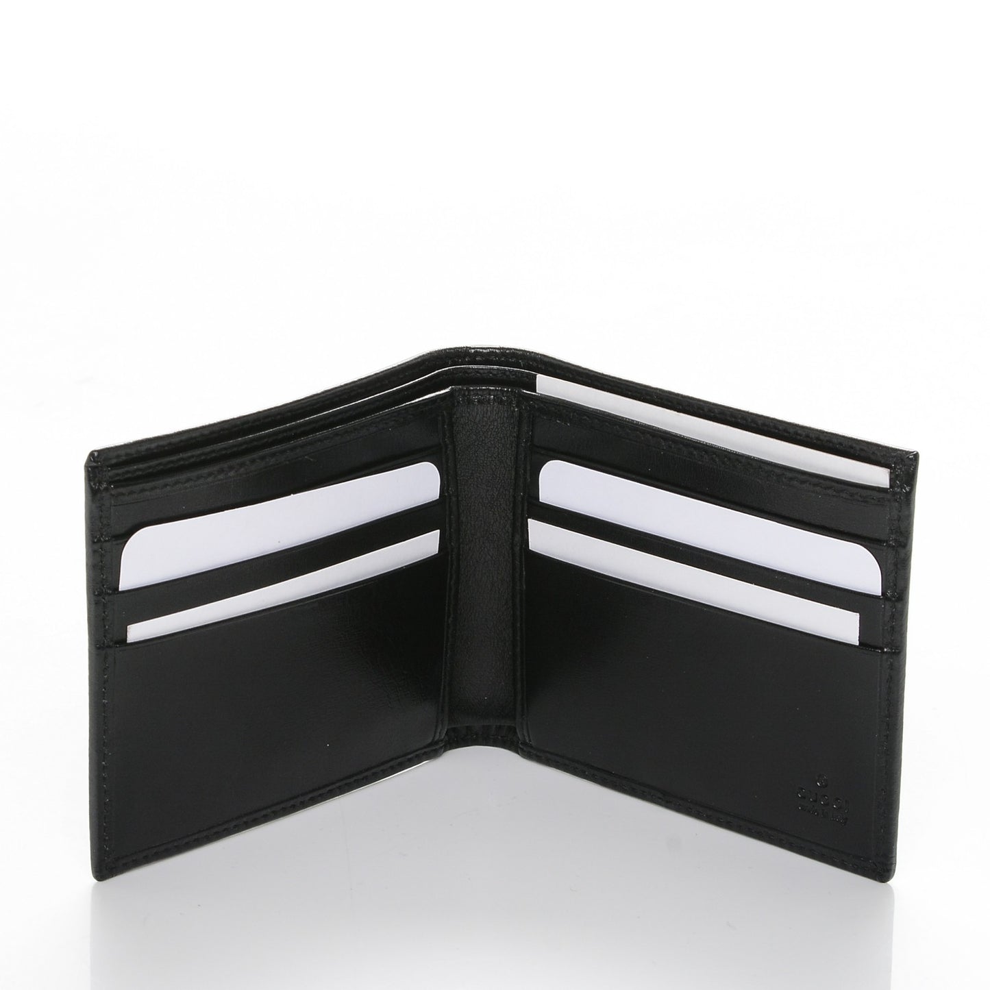 Mens Monogram Bi-Fold Wallet Black