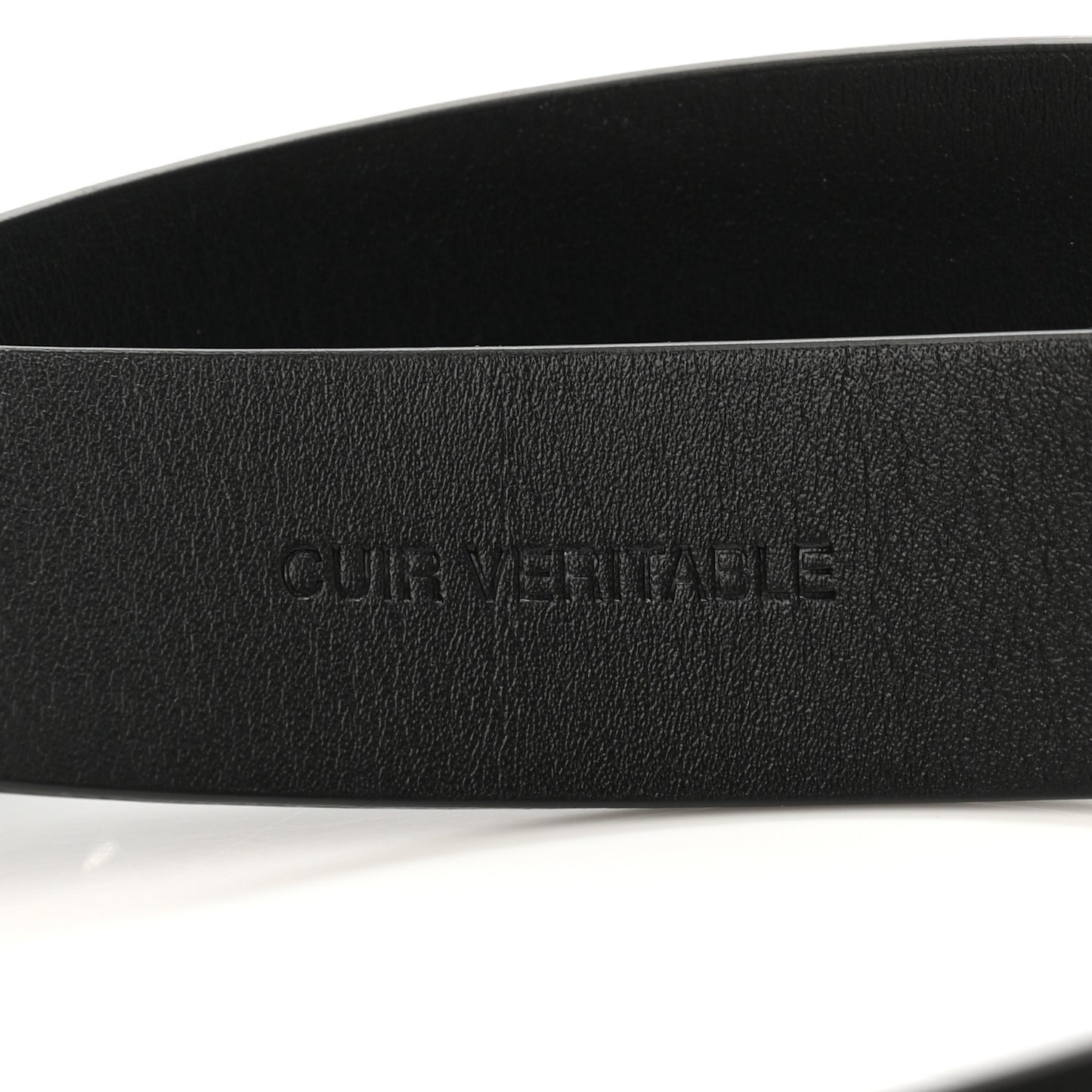 Calfskin Paris Button CC Belt 90 36 Black