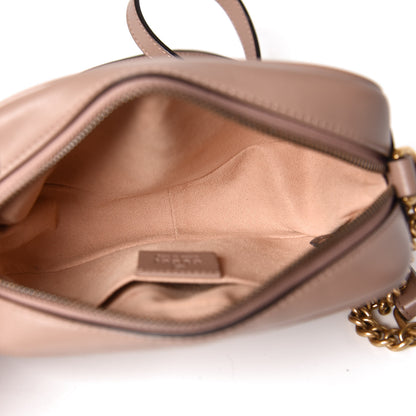 Gucci Calfskin Matelasse Mini GG Marmont Chain Shoulder Bag Nude 5 of 9