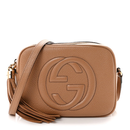 Gucci Pebbled Calfskin Small Soho Disco Bag Camelia 1 of 10