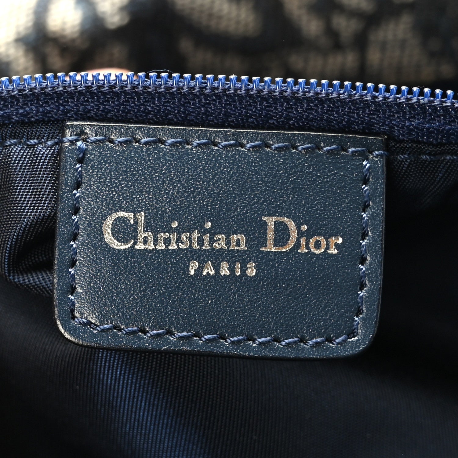 Christian Dior Monogram Boston Navy Blue 6 of 12