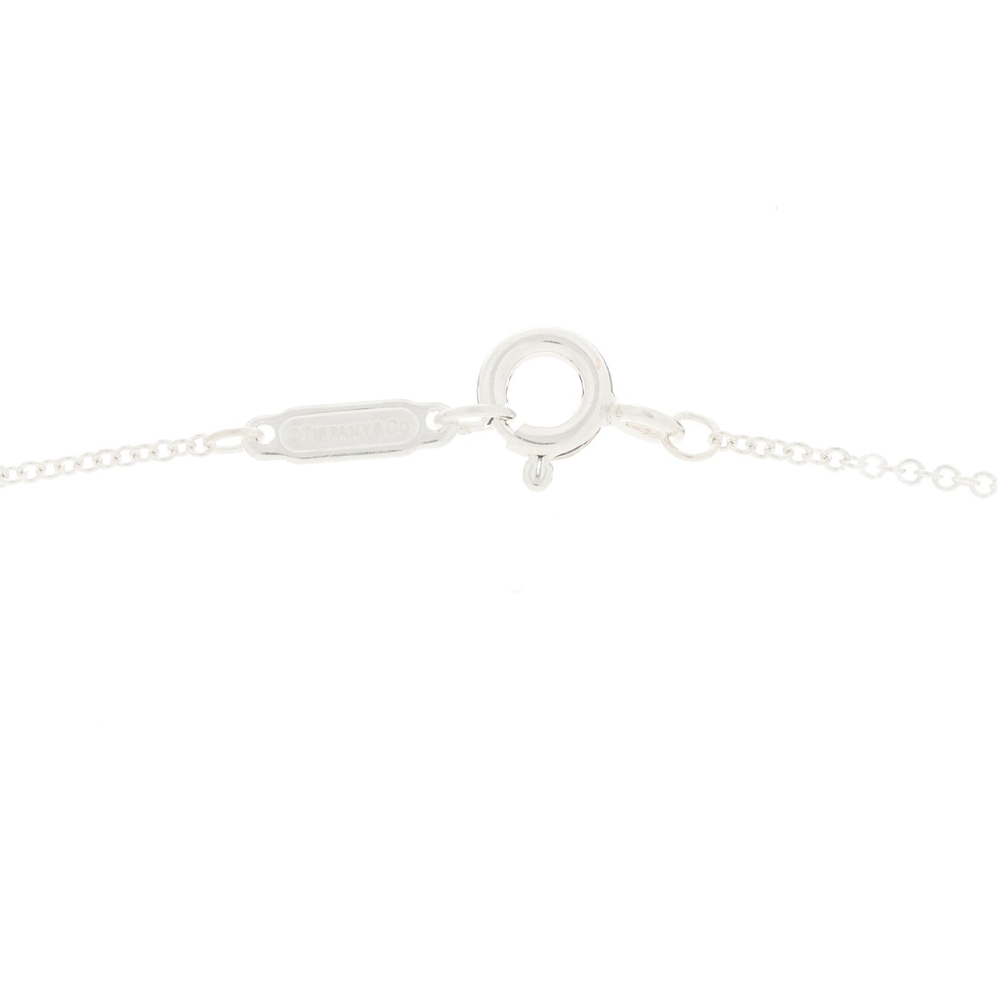 Sterling Silver Mini Oval Key Pendant Necklace
