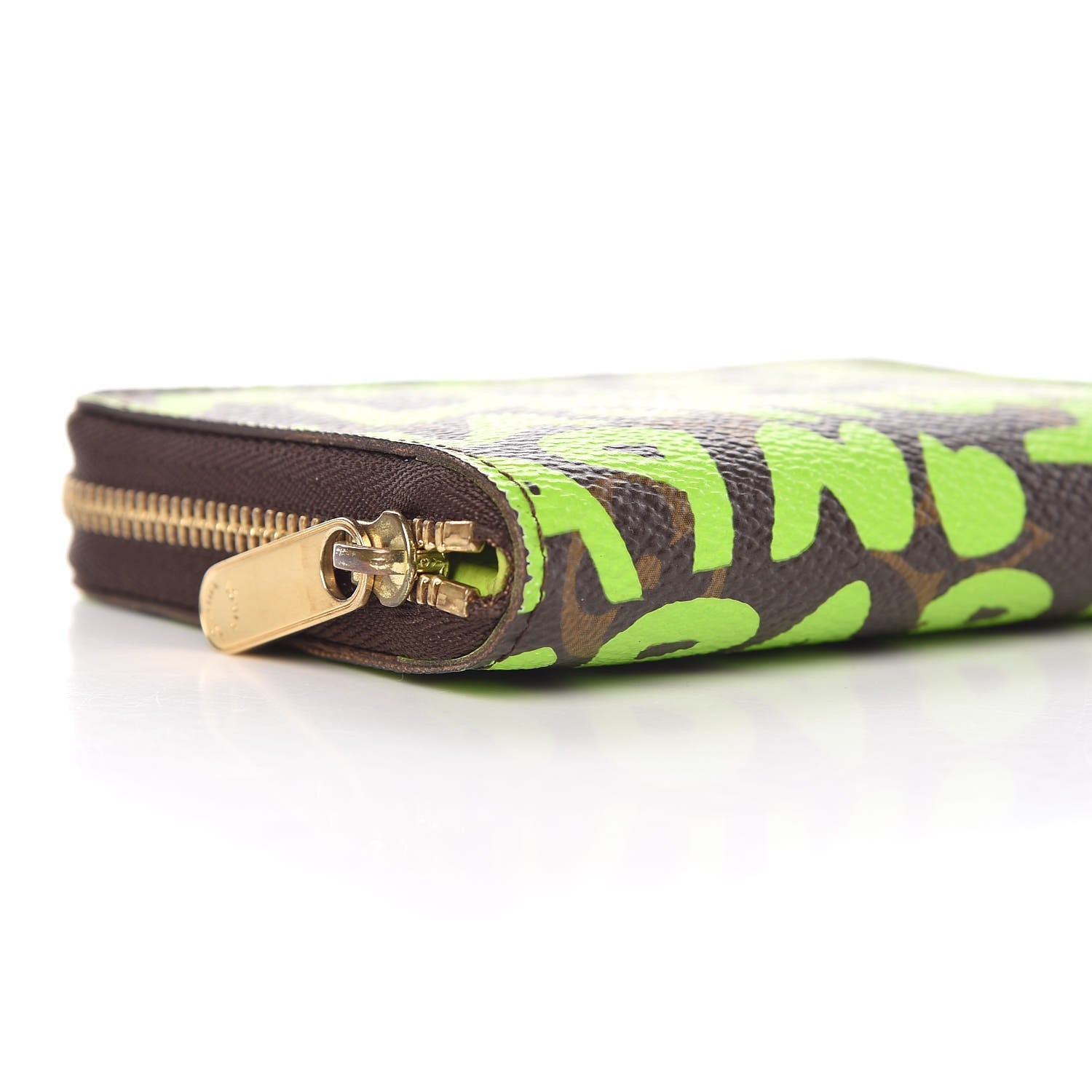Louis Vuitton Monogram Graffiti Zippy Coin Purse Wallet Green 6 of 10