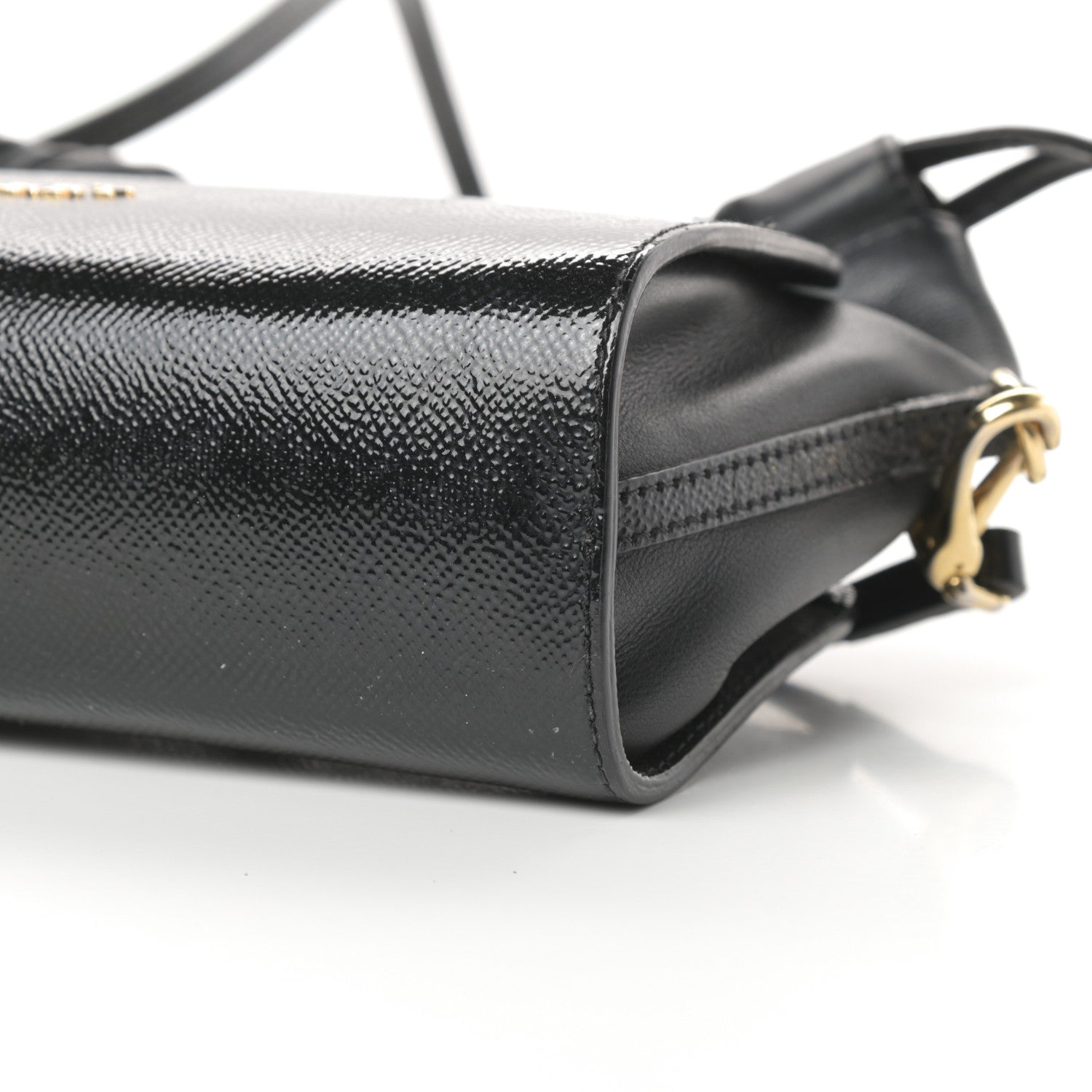 Burberry Patent Grained Calfskin Little Crush Black 11 of 13