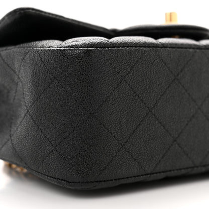 Chanel Caviar Quilted Mini Top Handle Rectangular Flap Black 9 of 10