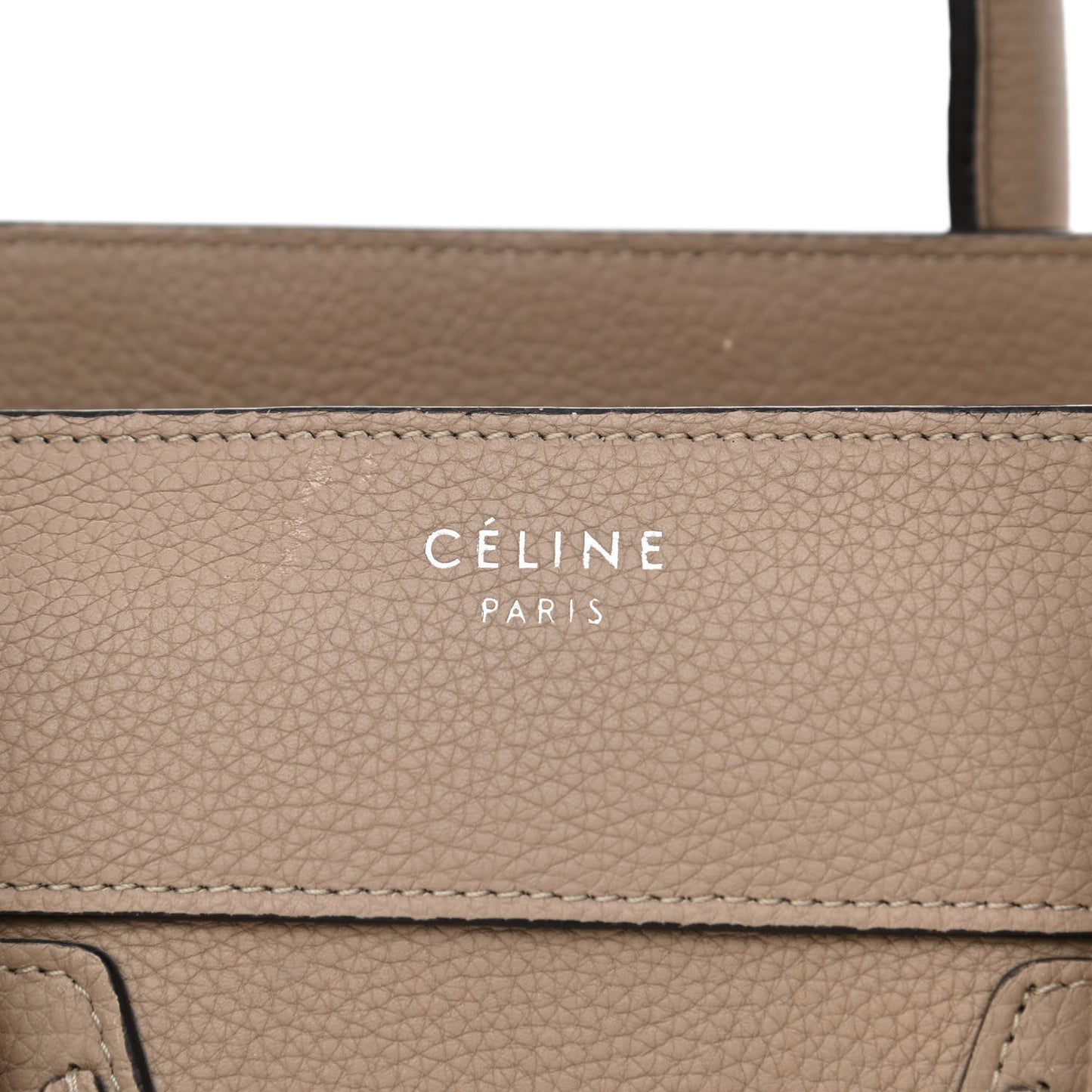 Drummed Calfskin Mini Luggage Dune
