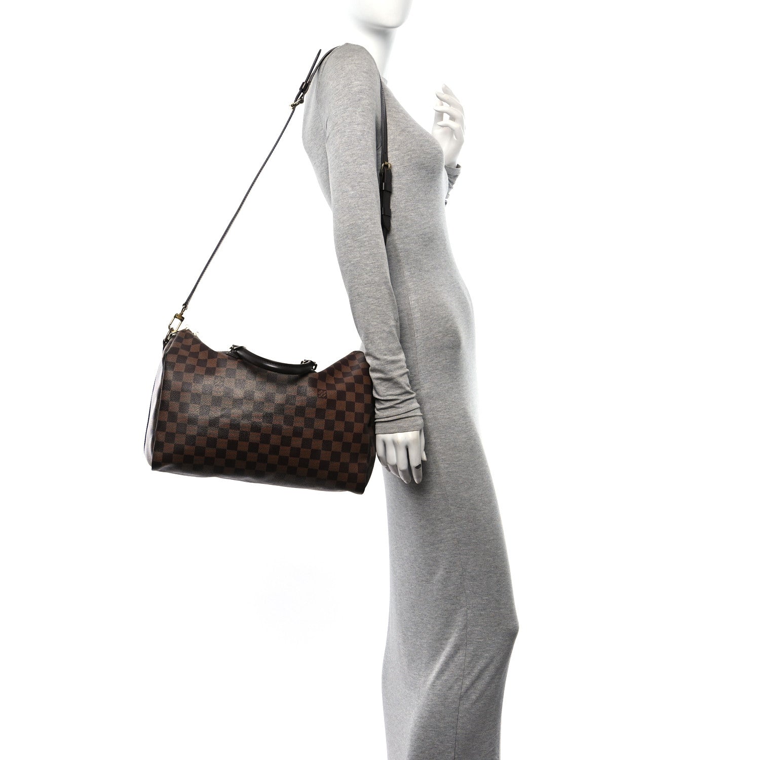 Louis Vuitton Damier Ebene Speedy Bandouliere 35 2 of 15