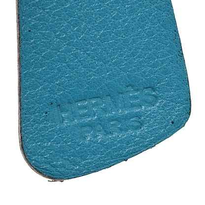 Hermes Swift Palm Tree Bag Charm Bleu Izmir 3 of 3