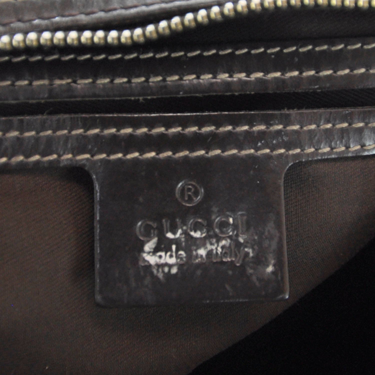 Gucci Monogram Large Joy Boston Dark Brown 8 of 9