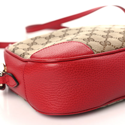 Gucci Monogram Mini Bree Messenger Bag Red 8 of 9