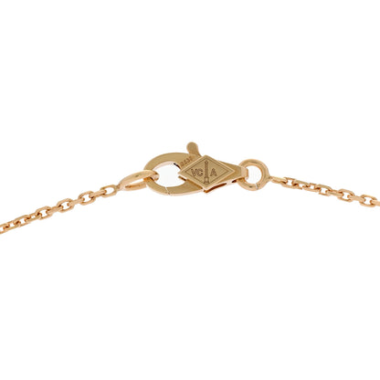 Van Cleef & Arpels 18K Yellow Gold Mother of Pearl Sweet Alhambra Butterfly Pendant Necklace 4 of 5