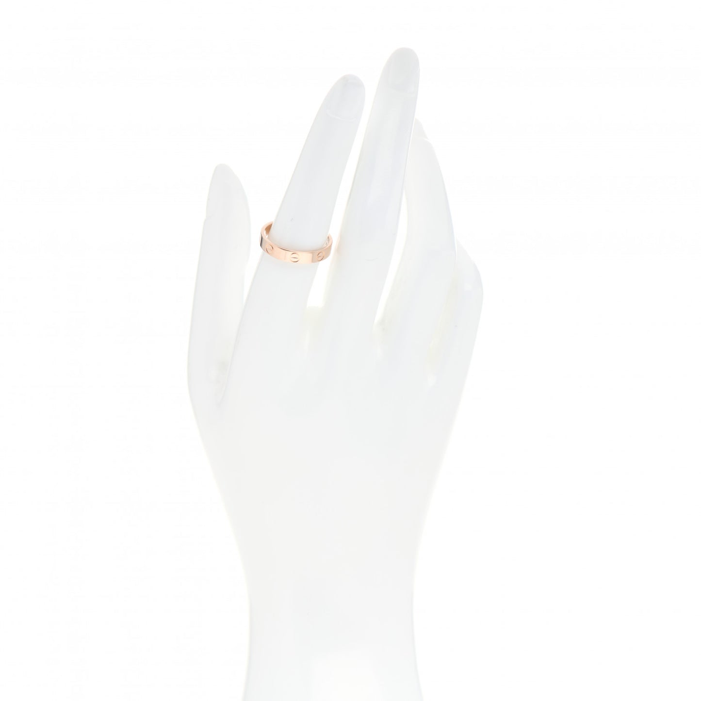 18K Pink Gold 3.5mm LOVE Wedding Band Ring 55 7.25