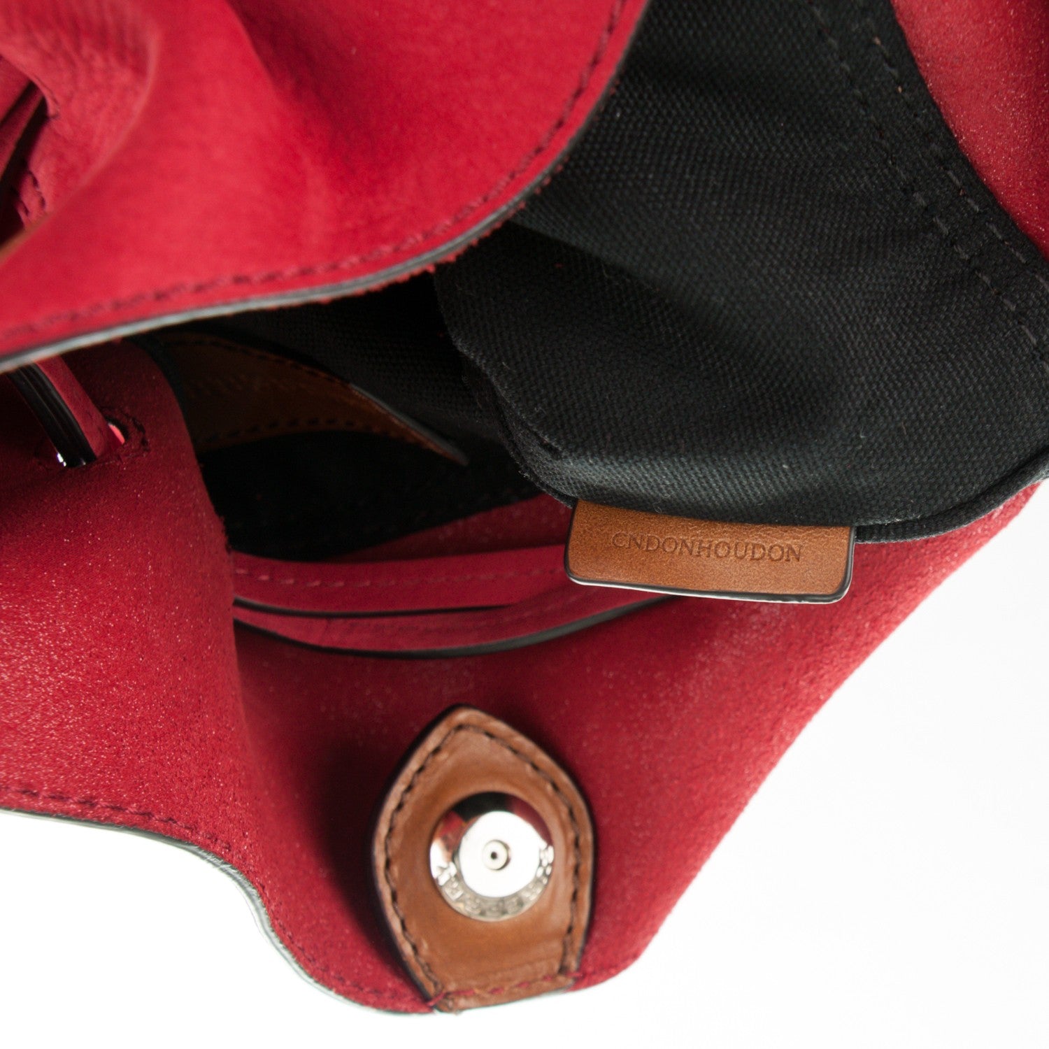 Burberry Suede Fringe Small Belgrove Bucket Bag Red 8 of 10