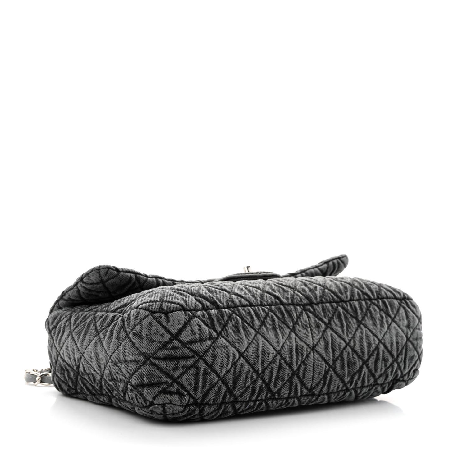 Denim Quilted Denimpression Flap Grey Black