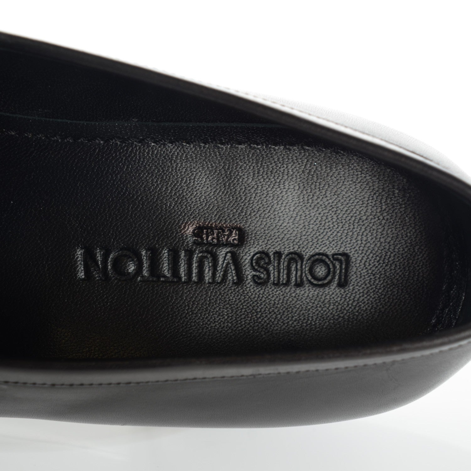 Louis Vuitton Mens Calfskin Earl Loafer Black 9.5 7 of 8