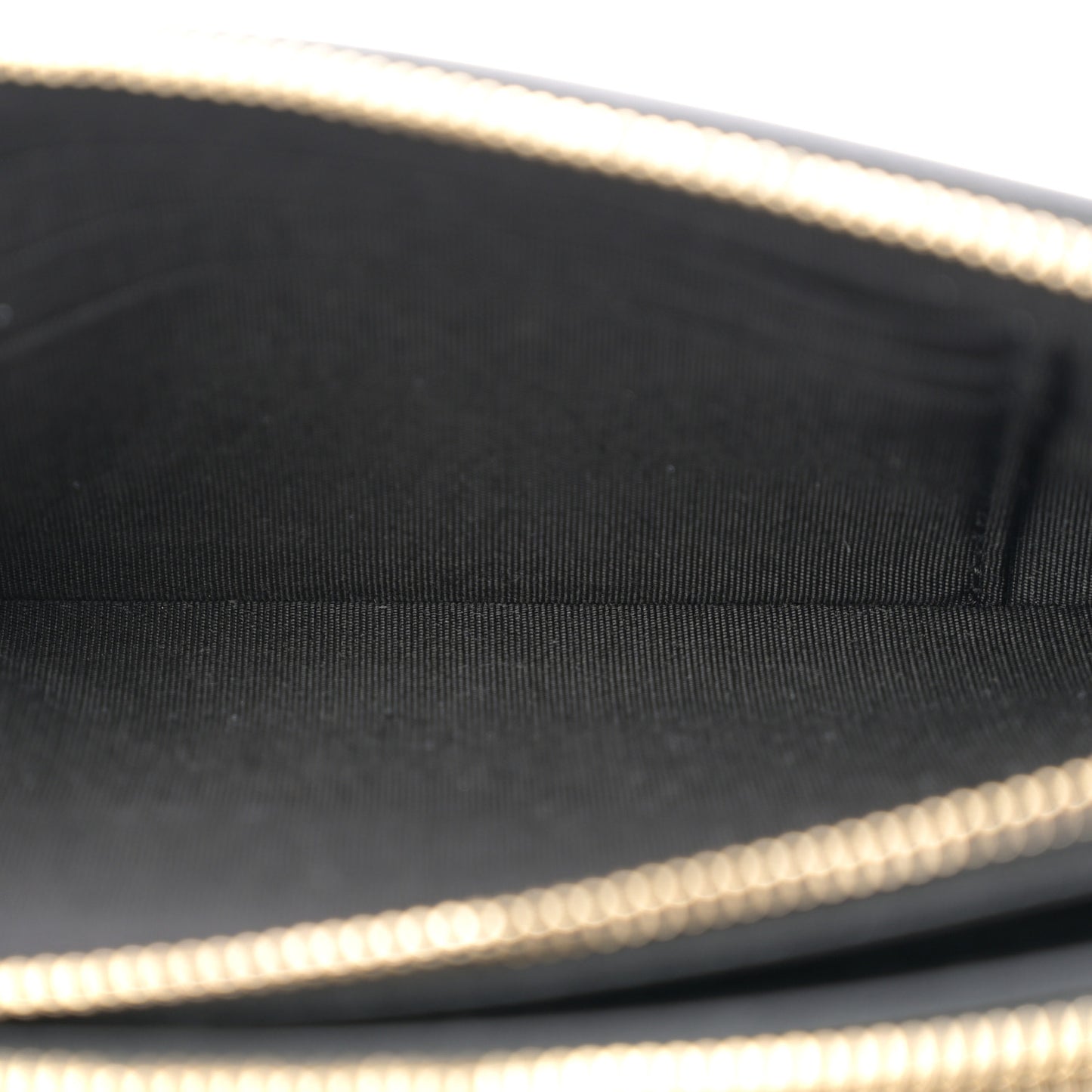 Caviar Quilted CC Filigree Clutch With Chain Beige Black