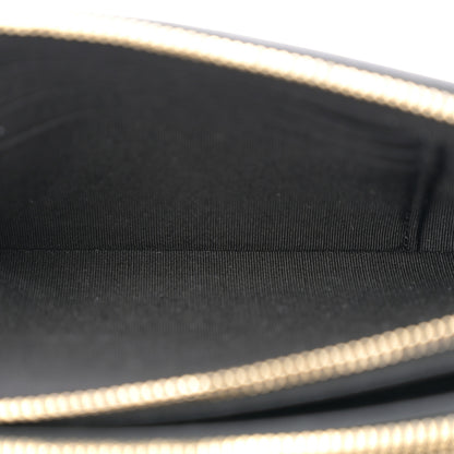 Chanel Caviar Quilted CC Filigree Clutch With Chain Beige Black 5 of 12