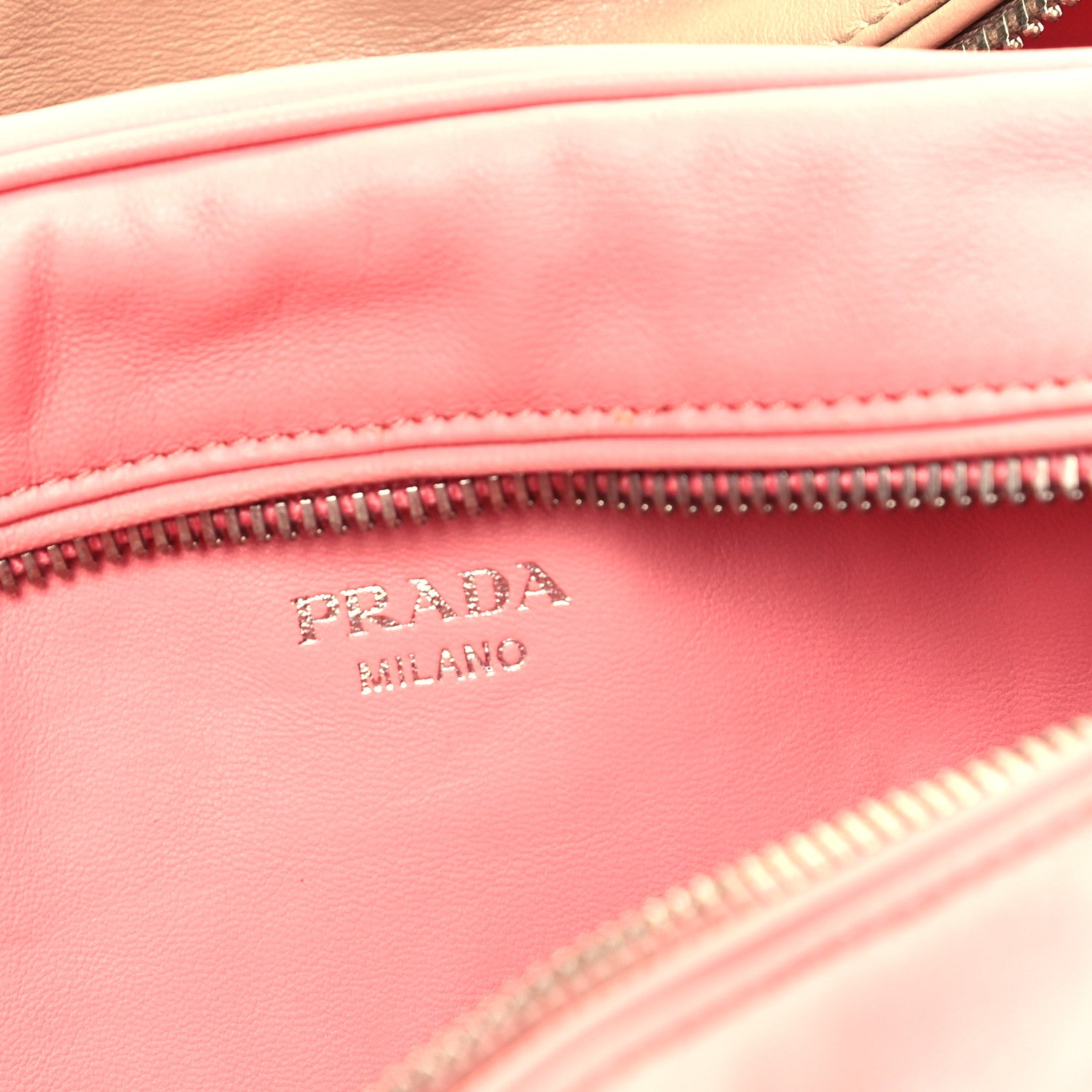 Prada Soft Calf Medium Inside Tote Cammeo Rosa 6 of 9