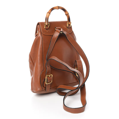 Gucci Calfskin Bamboo Mini Backpack Brown 3 of 12